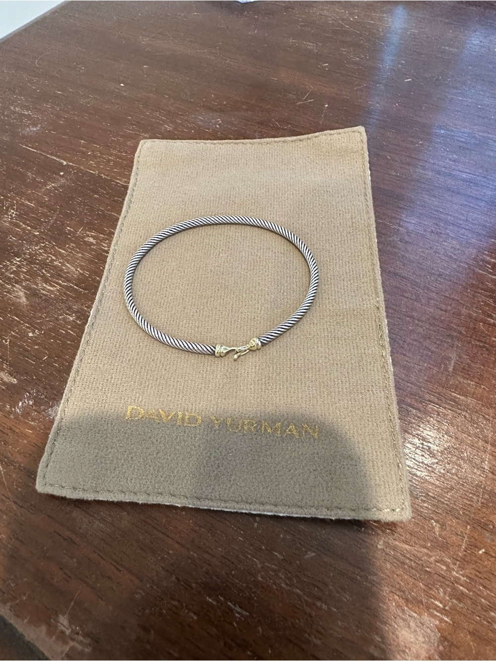 David Yurman Micro Cable Flex Buckle Bracelet